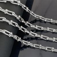 Stainless Steel Cable Link Chain, 304 Stainless Steel, Vacuum Ion Plating, fashion jewelry & DIY & Unisex, original color 