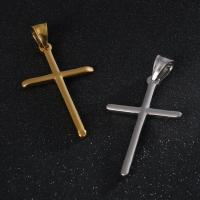 Stainless Steel Cross Pendants, 316L Stainless Steel, Vacuum Ion Plating, fashion jewelry & Unisex 