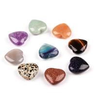 Joyas de piedras preciosas colgante, Piedra natural, Corazón, pulido, Bricolaje & diferentes materiales para la opción, más colores para la opción, 20x20mm, Vendido por UD