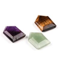 Joyas de piedras preciosas colgante, Piedra natural, pulido, diferentes materiales para la opción, más colores para la opción, 27x20mm, Vendido por UD