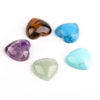 Кабошоны из драгоценных камней, Природный камень, Сердце, полированный, DIY & различные материалы для выбора, Много цветов для выбора продается PC