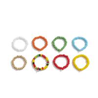 Ring Set, Seedbead, 8 pieces & fashion jewelry & for woman, multi-colored, 19mm, US Ring 