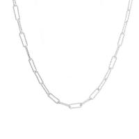 Zinc Alloy Necklace, for woman, silver color cm 