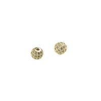 Rhinestone Brass Beads, metal, Bricolaje & con diamantes de imitación, dorado, Vendido por UD
