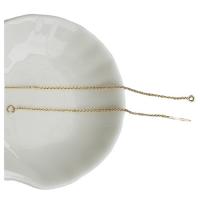 Brass Thread Through Earrings, brass earring string, Vacuum Plating, for woman, golden, 1.2mm 