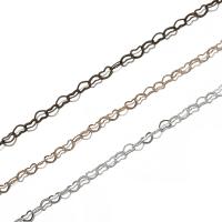 Stainless Steel Chain Jewelry, 303 Stainless Steel, Heart, Galvanic plating, DIY Approx 