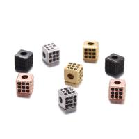 Perles zircon Micro Pave cubes, laiton, Carré, Placage, DIY & pavé de micro zircon, plus de couleurs à choisir Vendu par PC