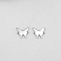 Stainless Steel Charm Connector, 304 Stainless Steel, Butterfly, machine polished, fashion jewelry & DIY & Unisex, original color 