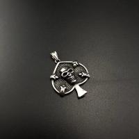 Stainless Steel Skull Pendant, 304 Stainless Steel, polished, fashion jewelry & DIY & Unisex & blacken, original color 