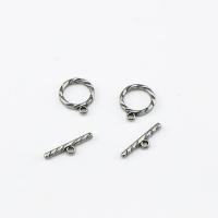 Stainless Steel Toggle Clasp, 304 Stainless Steel, Round, machine polished, 2 pieces & fashion jewelry & DIY & Unisex, original color 