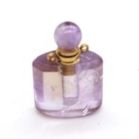 amatista Colgante de botella de perfume, con aleación de zinc, Joyería & para mujer, 32x20mm, Vendido por UD