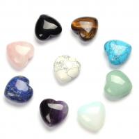 Joyas de piedras preciosas colgante, Piedra natural, Corazón, pulido, Bricolaje & diferentes materiales para la opción, más colores para la opción, 30x30x14mm, Vendido por UD