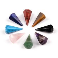 Gemstone ювелирные изделия Кулон, Природный камень, Коническая, полированный, DIY & различные материалы для выбора, Много цветов для выбора продается PC