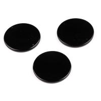 Schwarzer Obsidian Anhänger, Kreisring, poliert, DIY, schwarz, 50x5mm, verkauft von PC