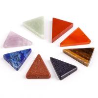 Gemstone Jewelry Pendant, Natural Stone, Triangle, polished, DIY 