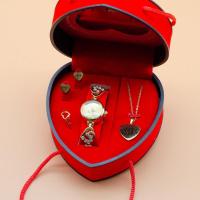 宝石類のギフトは置く, 亜鉛合金, スタッド イヤリング & 時計 & 指輪 & ネックレス, とともに 304ステンレススチール, 4個入り & 母の日ジュエリー & 異なるスタイルを選択 & 女性用 & ライン石のある 売り手 セット