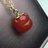 Red Agate Pendants, with Brass, red, 5-35mm 