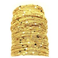 Brass Oval Chain, plated 1.5mm 