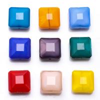 Square Crystal Beads, DIY & faceted 14mm, Approx 