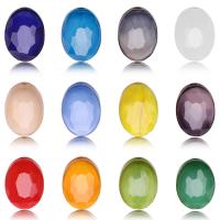 Abalorios de Cristal con Forma Oval, Óvalo, pulido, Bricolaje & facetas, más colores para la opción, 9x12mm, aproximado 100PCs/Bolsa, Vendido por Bolsa