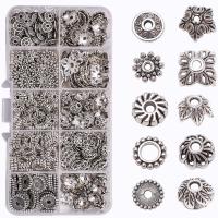 Zinc Alloy Jewelry Finding Set, with Plastic Box, DIY, silver color Approx 