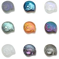 Abalorios de Murano Chapados, Cristal de murano, Caracol, Bricolaje, más colores para la opción, 11x12mm, aproximado 200PCs/Bolsa, Vendido por Bolsa