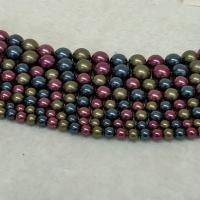 South Sea Shell Beads, Shell Pearl, Round, polished, DIY mixed colors Approx 15.75 Inch 