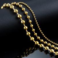 Stainless Steel Ball Chain, 304 Stainless Steel, Vacuum Ion Plating, fashion jewelry & polished & DIY & Unisex 