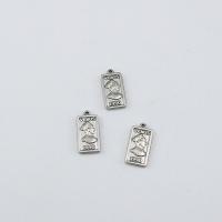 Stainless Steel Pendants, 304 Stainless Steel, Rectangle, machine polished, fashion jewelry & DIY & Unisex, original color 