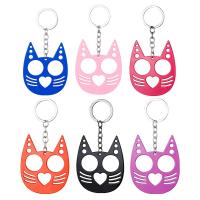 Zinc Alloy Key Chain Jewelry, with iron chain, Cartoon, Tole Paintng & Unisex & hollow 