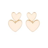 Zinc Alloy Stud Earring, zinc alloy post pin, plated, for woman, white, 5-40mm 
