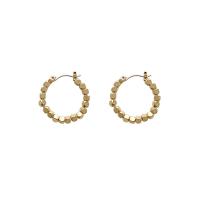Zinc Alloy Hoop Earring, zinc alloy hoop earring, plated, for woman, golden, 10-40mm 