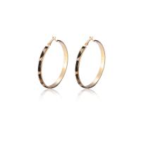 Zinc Alloy Hoop Earring, with PU Leather, zinc alloy hoop earring, plated, for woman, mixed colors 