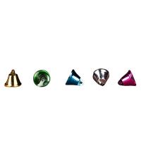 Eisen Glockenanhänger, plattiert, DIY & verschiedene Größen vorhanden, gemischte Farben, ca. 500PCs/Tasche, verkauft von Tasche