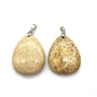 Gemstone ювелирные изделия Кулон, Полудрагоценный камень, Каплевидная форма, Мужская, Много цветов для выбора продается PC