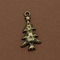 Zinc Alloy Christmas Pendants, Christmas Tree, plated, fashion jewelry 
