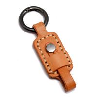 PU Leather Key Clasp, with Iron & Zinc Alloy, durable & Unisex 