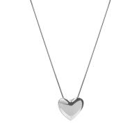 Stainless Steel Jewelry Necklace, 314 Stainless Steel, with 1.96inch extender chain, Heart, fashion jewelry & for woman, original color Approx 16.5 Inch 