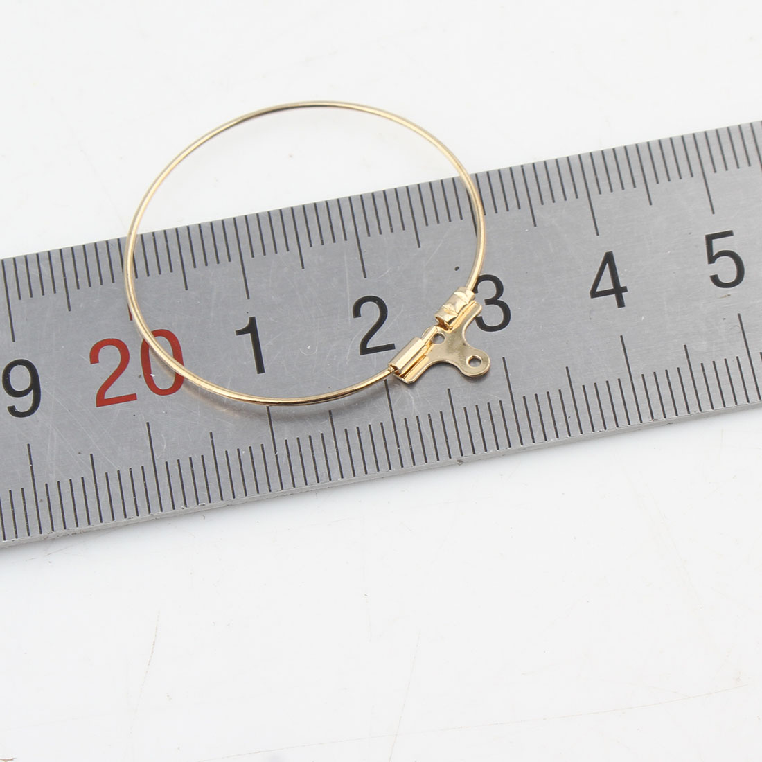 Железо кольцо для сережки, Другое покрытие, с обручом & разный размер для выбора, Много цветов для выбора, отверстие:Приблизительно 2mm, продается PC