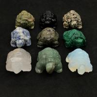 Драгоценный камень украшения, Природный камень, Черепаха, различные материалы для выбора & Мужская, Много цветов для выбора, 66.7mm, продается PC