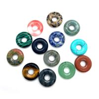 Joyas de piedras preciosas colgante, Donut, Bricolaje & diferentes materiales para la opción, más colores para la opción, 18x4mm, Vendido por UD