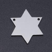 Stainless Steel Charm Connector, 201 Stainless Steel, Hexagram, Vacuum Ion Plating, fashion jewelry & DIY & Unisex 