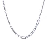 Collar de Acero Inoxidable, 314 acero inoxidable, con 1.96inch extender cadena, Joyería & unisexo, color original, longitud:aproximado 19.6 Inch, Vendido por UD