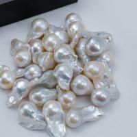 No Hole Cultured Freshwater Pearl Beads, 15-20mm 