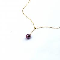Freshwater Pearl Brass Necklace, with Freshwater Pearl, with 1.97inch extender chain, for woman, Random Color, 10-11mm Approx 17.72 Inch 