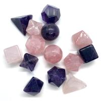 Gemischte Farbe Quarz Perlen, Natürlicher Quarz, keine, 10-25mm, 7PCs/setzen, verkauft von setzen