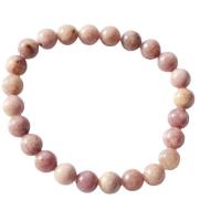 Lepidolite naturel bracelet, poli, unisexe, rose Environ 19 cm, Vendu par PC