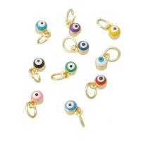 Fashion Evil Eye Pendant, Brass, gold color plated, fashion jewelry & for woman & enamel Approx 3mm 
