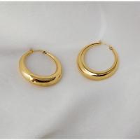 Titanium Steel Hoop Earring, fashion jewelry & for woman 