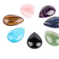 Кабошоны из драгоценных камней, Природный камень, Каплевидная форма, полированный, различные материалы для выбора, Много цветов для выбора продается PC
